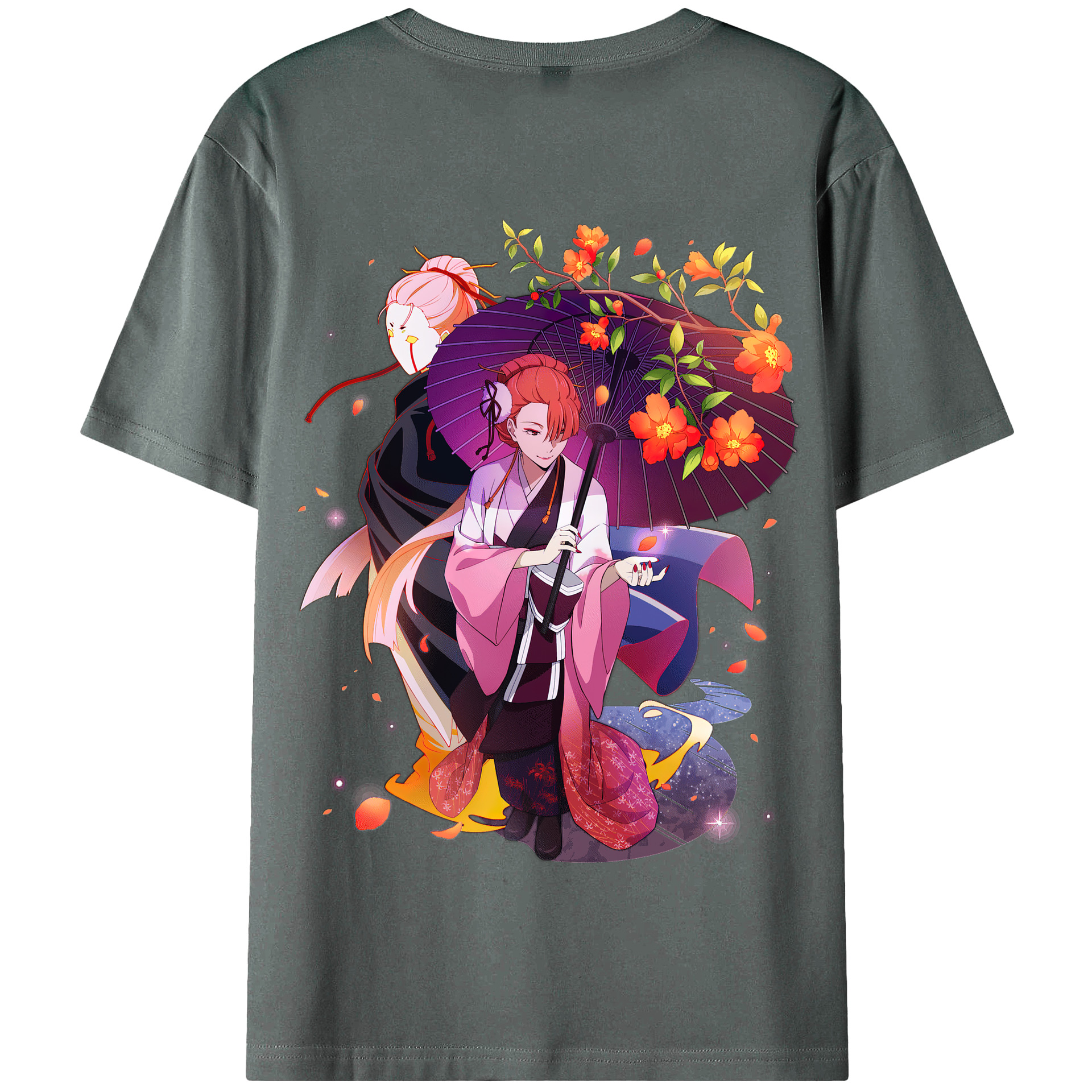 （画像用） 文豪ストレイドッグス Bungo Stray Dogs 綿100％半袖Tシャツ（背面プリント）